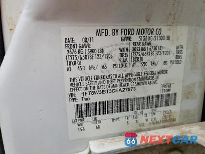 Zdjęcie 13 z 13 samochodu: 2012 FORD F350 SUPER DUTY VIN:1FT8W3BT3CEA27873 - miniatura