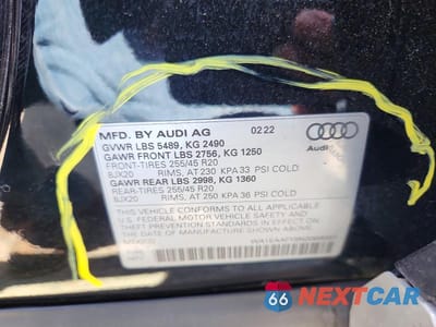 Zdjęcie 12 z 12 samochodu: 2022 AUDI Q5 PREMIUM PLUS 45 VIN:WA1EAAFY8N2069093 - miniatura