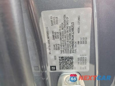 Zdjęcie 12 z 12 samochodu: 2019 GMC CANYON VIN:1GTH6BEN1K1249213 - miniatura