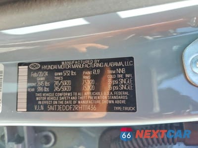 Zdjęcie 13 z 13 samochodu: 2024 HYUNDAI SANTA CRUZ LIMITED VIN:5NTJEDDF2RH111436 - miniatura