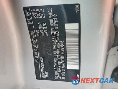 Zdjęcie 13 z 13 samochodu: 2011 VOLVO V50 T5 VIN:YV1672MW5B2630582 - miniatura
