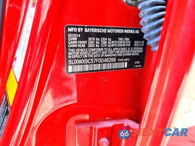 Zdjęcie 13 z 13 samochodu: 2015 BMW X3 XDRIVE28I VIN:5UXWX9C57F0D46266 - miniatura