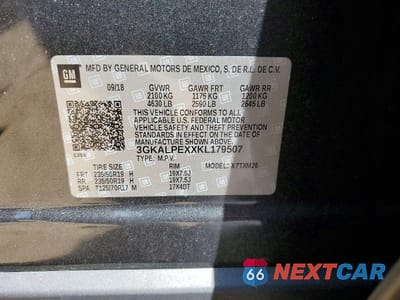 Zdjęcie 13 z 13 samochodu: 2019 GMC TERRAIN SLT VIN:3GKALPEXXKL179507 - miniatura