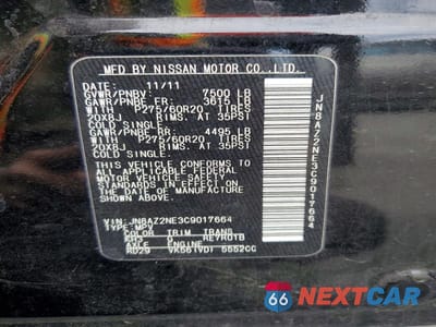 Zdjęcie 13 z 13 samochodu: 2012 INFINITI QX56 BASE VIN:JN8AZ2NE3C9017664 - miniatura