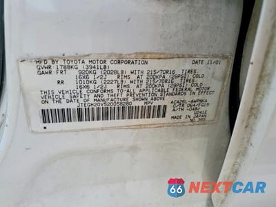 Zdjęcie 13 z 13 samochodu: 2002 TOYOTA RAV4 BASE VIN:JTEGH20V520058280 - miniatura
