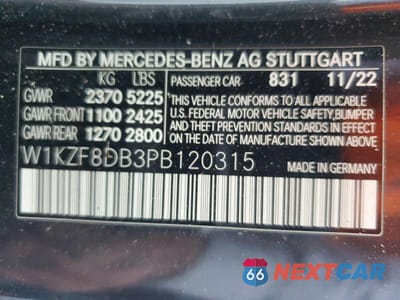 Zdjęcie 12 z 12 samochodu: 2023 MERCEDES-BENZ E 350 VIN:W1KZF8DB3PB120315 - miniatura