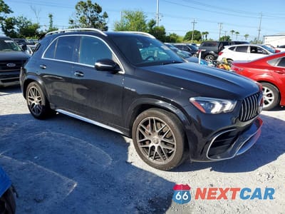 Czwarte zdjęcie samochodu z boku: 2021 MERCEDES-BENZ GLE 63 AMG 4MATIC VIN:4JGFB8KB2MA575732 - miniatura