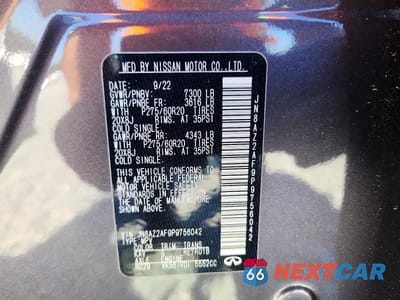 Zdjęcie 13 z 13 samochodu: 2023 INFINITI QX80 LUXE VIN:JN8AZ2AF9P9756042 - miniatura