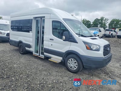 Czwarte zdjęcie samochodu z boku: 2018 FORD TRANSIT T-350 EXT HIGH ROOF WHEELCHAIR L VIN:1FTBW3XM1JKA37789 - miniatura