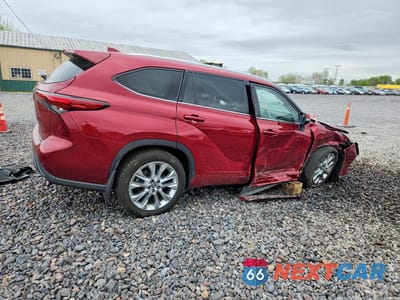 Trzecie zdjęcie samochodu z tyłu: 2020 TOYOTA HIGHLANDER LIMITED VIN:5TDDZRBH4LS022602 - miniatura
