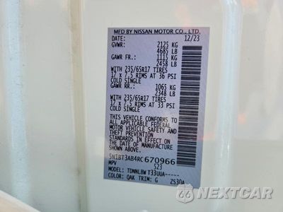 Zdjęcie 14 z 14 samochodu: 2024 NISSAN ROGUE S VIN:5N1BT3AB4RC670966 - miniatura