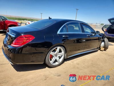 Trzecie zdjęcie samochodu z tyłu: 2016 MERCEDES-BENZ S 63 AMG VIN:WDDUG7JB3GA218045 - miniatura