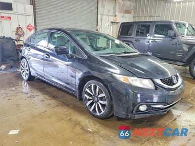 Czwarte zdjęcie samochodu z boku: 2015 HONDA CIVIC EXL VIN:19XFB2F97FE018775 - miniatura