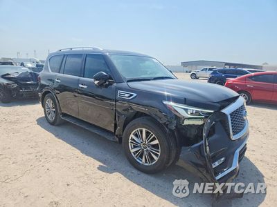 Czwarte zdjęcie samochodu z boku: 2021 INFINITI QX80 LUXE VIN:JN8AZ2AF4M9719671 - miniatura