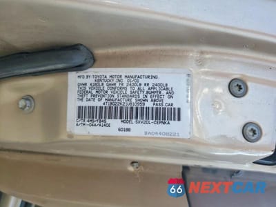 Zdjęcie 12 z 12 samochodu: 2001 TOYOTA CAMRY LE VIN:4T1BG22K21U810959 - miniatura
