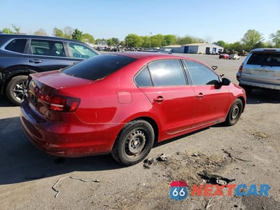 Trzecie zdjęcie samochodu z tyłu: 2016 VOLKSWAGEN JETTA S VIN:3VW267AJXGM214988 - miniatura