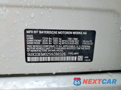 Zdjęcie 12 z 12 samochodu: 2025 BMW X7 M60I VIN:5UX33EM02S9Z88326 - miniatura