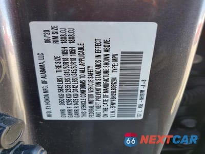 Zdjęcie 13 z 13 samochodu: 2020 HONDA PILOT EXL VIN:5FNYF6H59LB069294 - miniatura