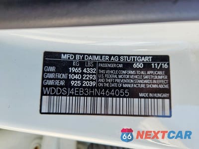 Zdjęcie 13 z 13 samochodu: 2017 MERCEDES-BENZ CLA 250 VIN:WDDSJ4EB3HN464055 - miniatura