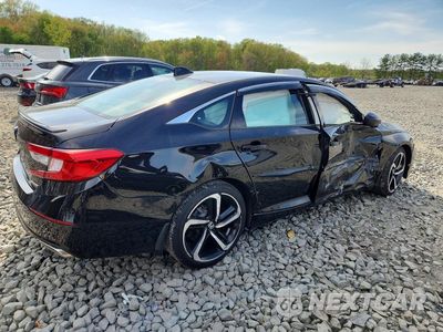 Trzecie zdjęcie samochodu z tyłu: 2018 HONDA ACCORD SPORT VIN:1HGCV1F33JA265532 - miniatura