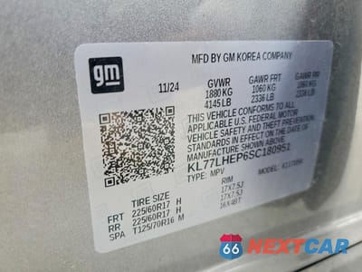 Zdjęcie 14 z 14 samochodu: 2025 CHEVROLET TRAX 1LT VIN:KL77LHEP6SC180951 - miniatura