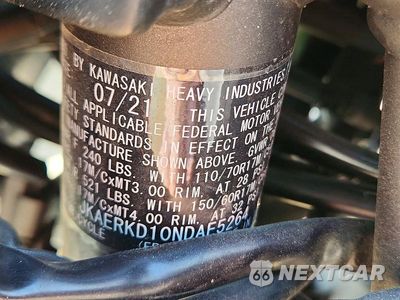 Zdjęcie 9 z 9 samochodu: 2022 KAWASAKI ER400 D VIN:JKAERKD10NDAE5264 - miniatura