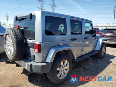 Trzecie zdjęcie samochodu z tyłu: 2013 JEEP WRANGLER UNLIMITED SAHARA VIN:1C4HJWEG0DL678258 - miniatura