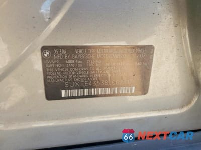 Zdjęcie 13 z 13 samochodu: 2008 BMW X5 3.0I VIN:5UXFE43538L007317 - miniatura