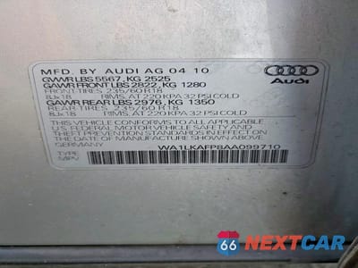 Zdjęcie 13 z 13 samochodu: 2010 AUDI Q5 PREMIUM PLUS VIN:WA1LKAFP8AA099710 - miniatura