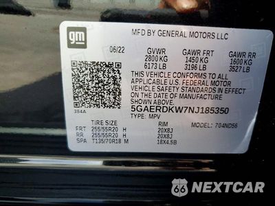 Zdjęcie 13 z 13 samochodu: 2022 BUICK ENCLAVE AVENIR VIN:5GAERDKW7NJ185350 - miniatura