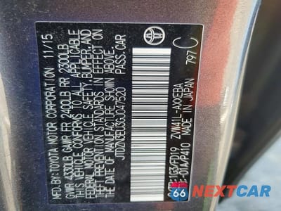Zdjęcie 12 z 12 samochodu: 2016 TOYOTA PRIUS V THREE VIN:JTDZN3EU3GJ047520 - miniatura