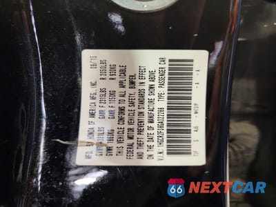 Zdjęcie 12 z 12 samochodu: 2016 HONDA ACCORD EX VIN:1HGCR2F08GA022288 - miniatura