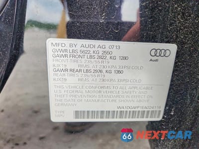 Zdjęcie 12 z 12 samochodu: 2014 AUDI Q5 PREMIUM PLUS VIN:WA1DGAFP1EA024116 - miniatura