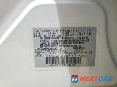 Zdjęcie 13 z 13 samochodu: 2024 NISSAN KICKS VIN:3N1CP5CV5RL531730 - miniatura