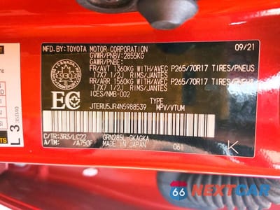 Zdjęcie 14 z 14 samochodu: 2022 TOYOTA 4RUNNER TRD OFF-ROAD PREMIUM VIN:JTERU5JR4N5988539 - miniatura