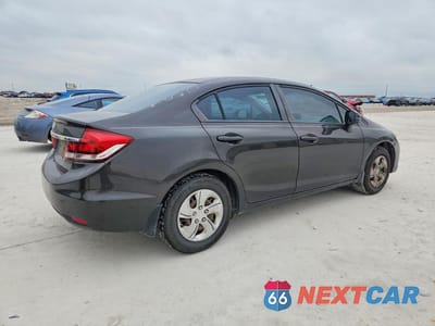 Trzecie zdjęcie samochodu z tyłu: 2013 HONDA CIVIC LX VIN:2HGFB2F53DH526399 - miniatura