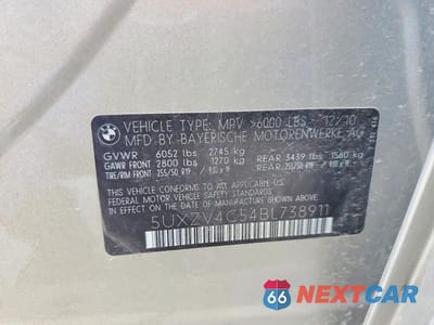Zdjęcie 12 z 12 samochodu: 2011 BMW X5 XDRIVE35I VIN:5UXZV4C54BL738911 - miniatura