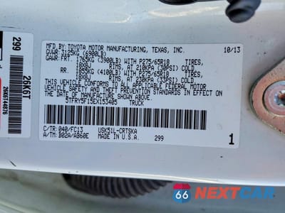 Zdjęcie 12 z 12 samochodu: 2014 TOYOTA TUNDRA SR5 VIN:5TFRY5F15EX153405 - miniatura