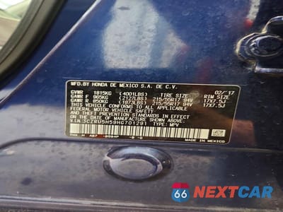 Zdjęcie 12 z 12 samochodu: 2017 HONDA HR-V EX VIN:3CZRU5H59HG701291 - miniatura