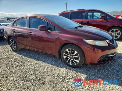 Czwarte zdjęcie samochodu z boku: 2013 HONDA CIVIC EX VIN:19XFB2F8XDE018726 - miniatura