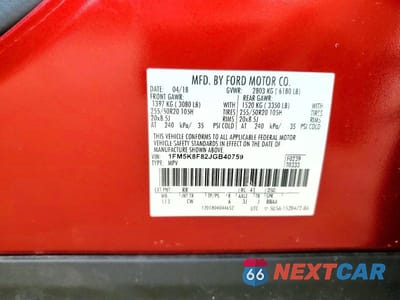 Zdjęcie 14 z 14 samochodu: 2018 FORD EXPLORER LIMITED VIN:1FM5K8F82JGB40759 - miniatura