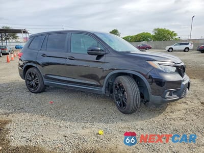 Czwarte zdjęcie samochodu z boku: 2021 HONDA PASSPORT SPORT VIN:5FNYF7H29MB009528 - miniatura