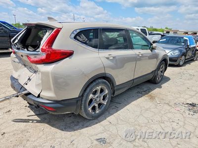 Trzecie zdjęcie samochodu z tyłu: 2018 HONDA CR-V EX VIN:5J6RW1H59JL000715 - miniatura