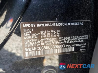 Zdjęcie 13 z 13 samochodu: 2012 BMW 750 XI VIN:WBAKC6C56CC396803 - miniatura