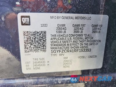 Zdjęcie 13 z 13 samochodu: 2024 CADILLAC XT4 PREMIUM LUXURY VIN:1GYFZCR41RF153353 - miniatura
