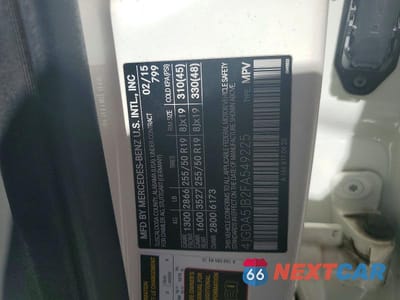 Zdjęcie 13 z 13 samochodu: 2015 MERCEDES-BENZ ML 350 VIN:4JGDA5JB2FA549225 - miniatura