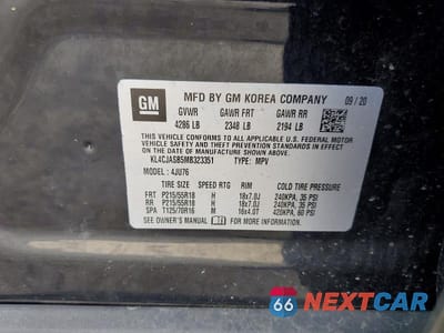 Zdjęcie 13 z 13 samochodu: 2021 BUICK ENCORE PREFERRED VIN:KL4CJASB5MB323351 - miniatura