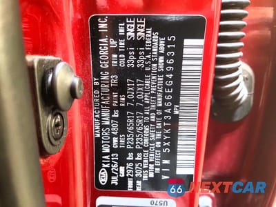 Zdjęcie 13 z 13 samochodu: 2014 KIA SORENTO LX VIN:5XYKT3A66EG496315 - miniatura