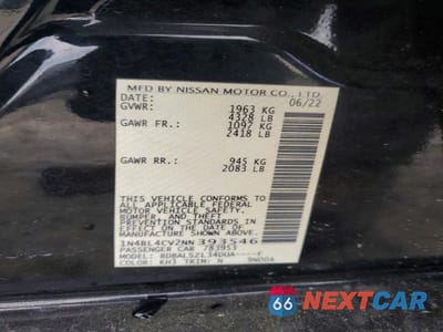 Zdjęcie 13 z 13 samochodu: 2022 NISSAN ALTIMA SR VIN:1N4BL4CV2NN393546 - miniatura
