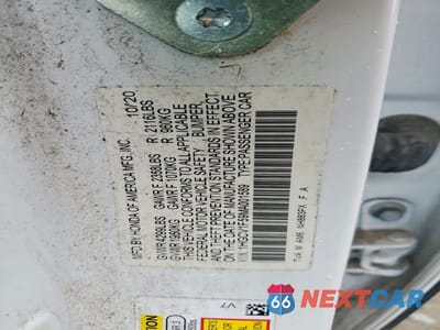 Zdjęcie 13 z 13 samochodu: 2021 HONDA ACCORD EXL VIN:1HGCV1F59MA001589 - miniatura